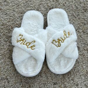Bride Fuzzy Slippers